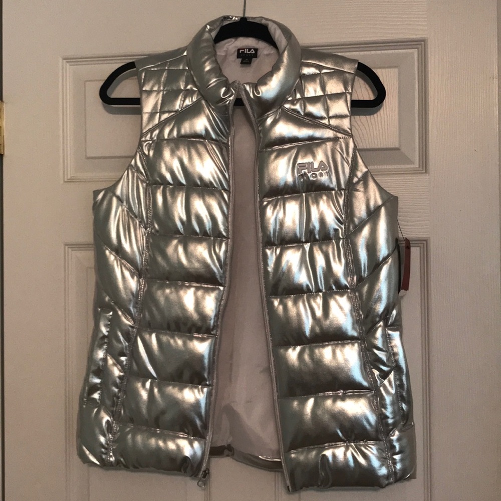 💥Fila Silver Metallic Vest💥
